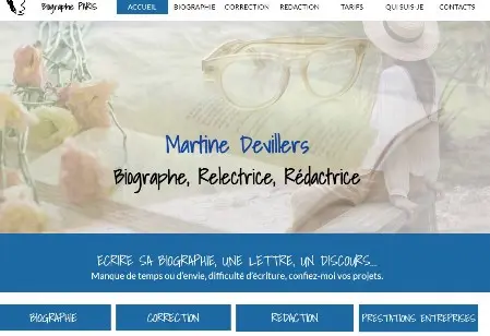Martine Devilliers biographe paris