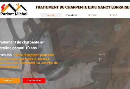 Traitement charpente bois en lorraine garanti 10 ans